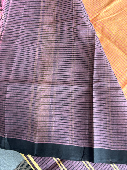 ORANGE MANGALAGIRI SAREE