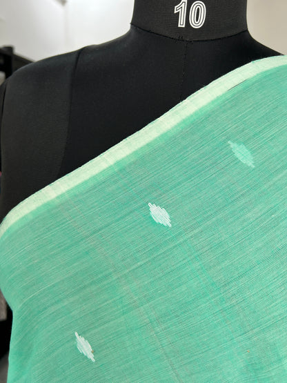 GREEN JAMDANI SAREE