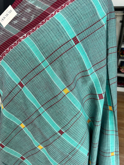 GREEN DHANIAKHALI SAREE