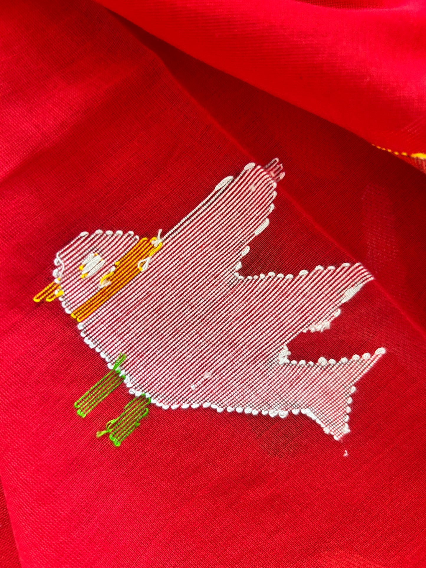 RED MUL JAMDANI SAREE
