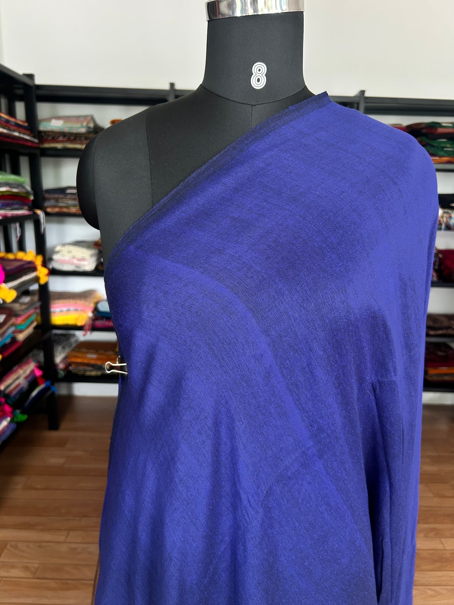 BLUE ACRYLIC SAREE