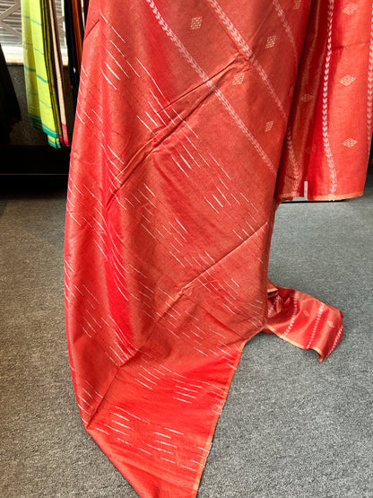 ORANGE TISSUE SAREE