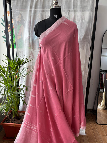 PINK JAMDANI SAREE