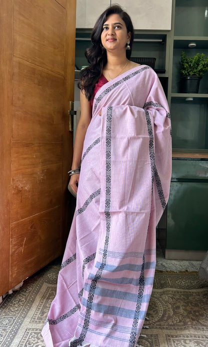 PINK DHANIAKHALI SAREE