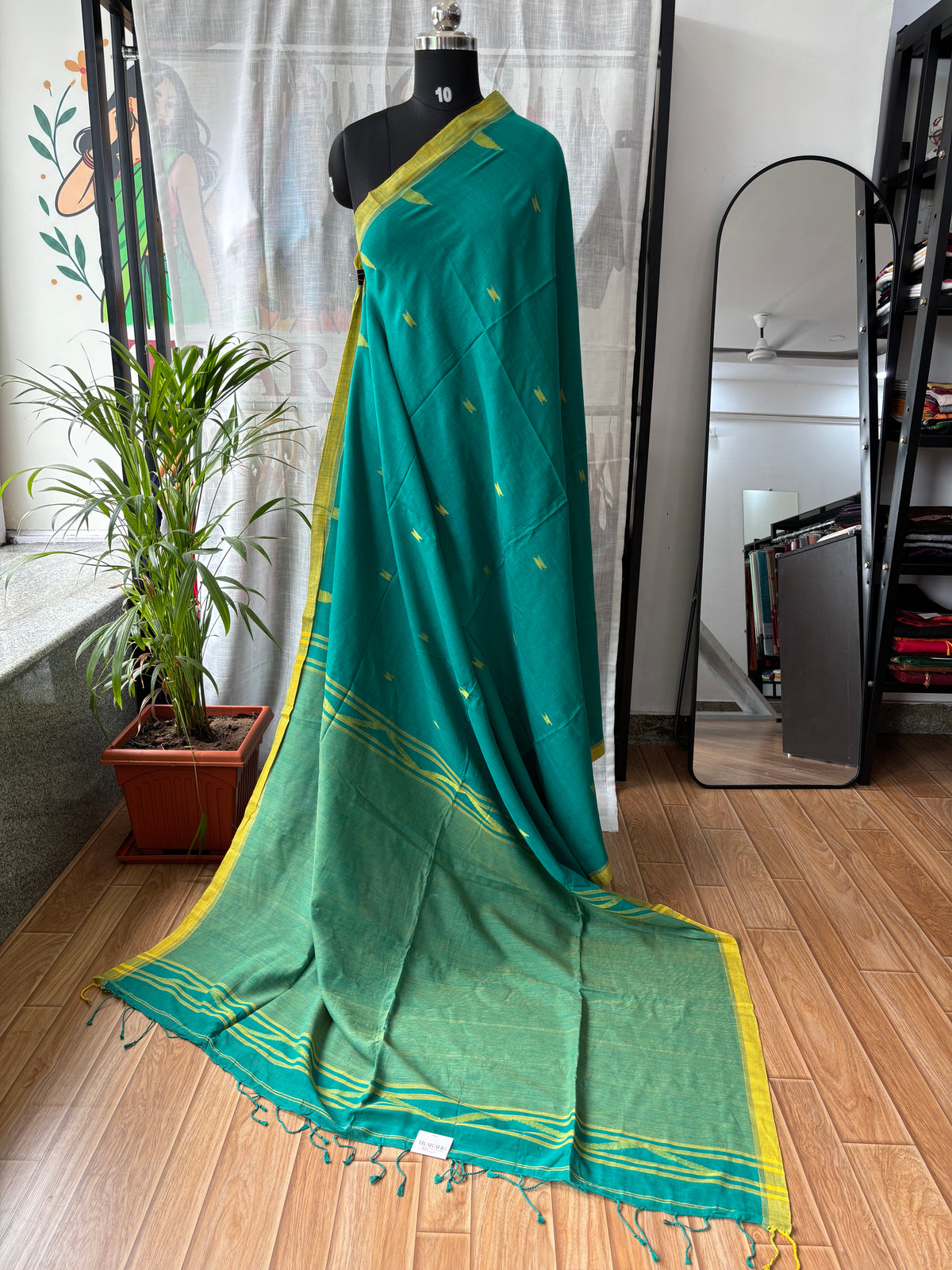 BLUE JAMDANI SAREE