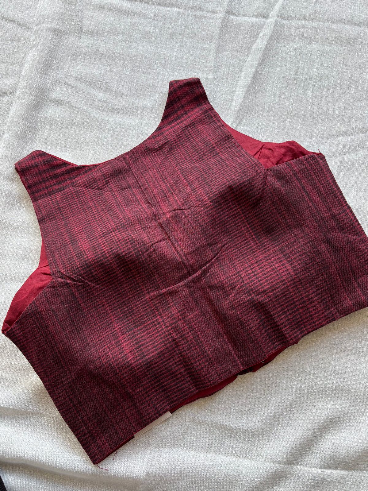 RED COTTON BLOUSE