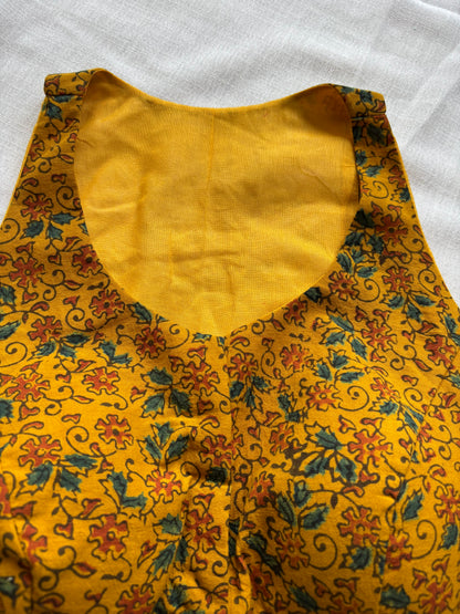 YELLOW COTTON BLOUSE
