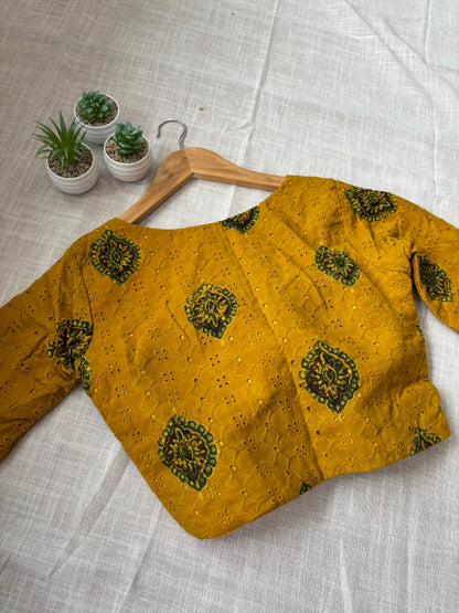 YELLOW HAKOBA BLOUSE