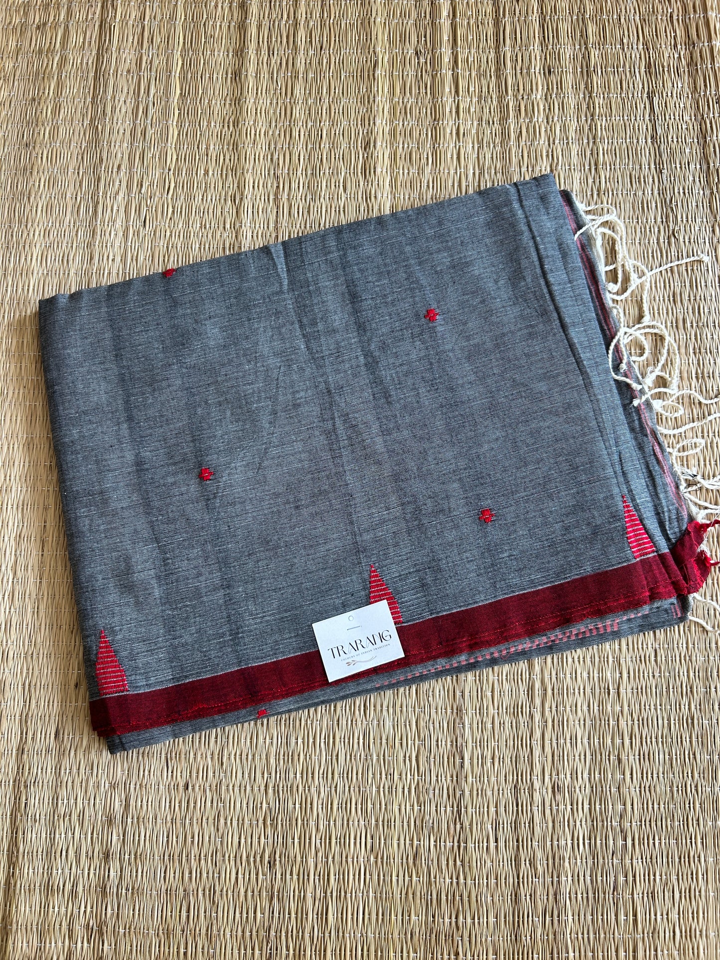 GREY JAMDANI SAREE