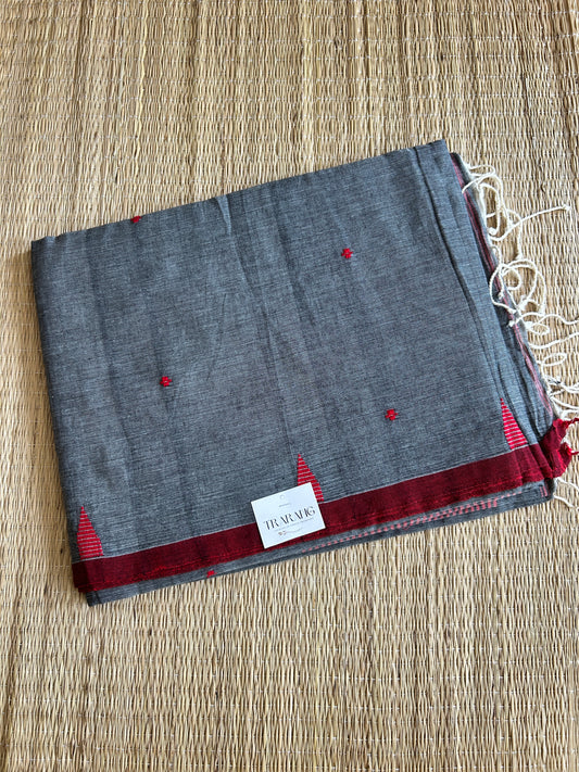 GREY JAMDANI SAREE