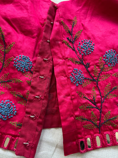 Pink Embroidered blouse