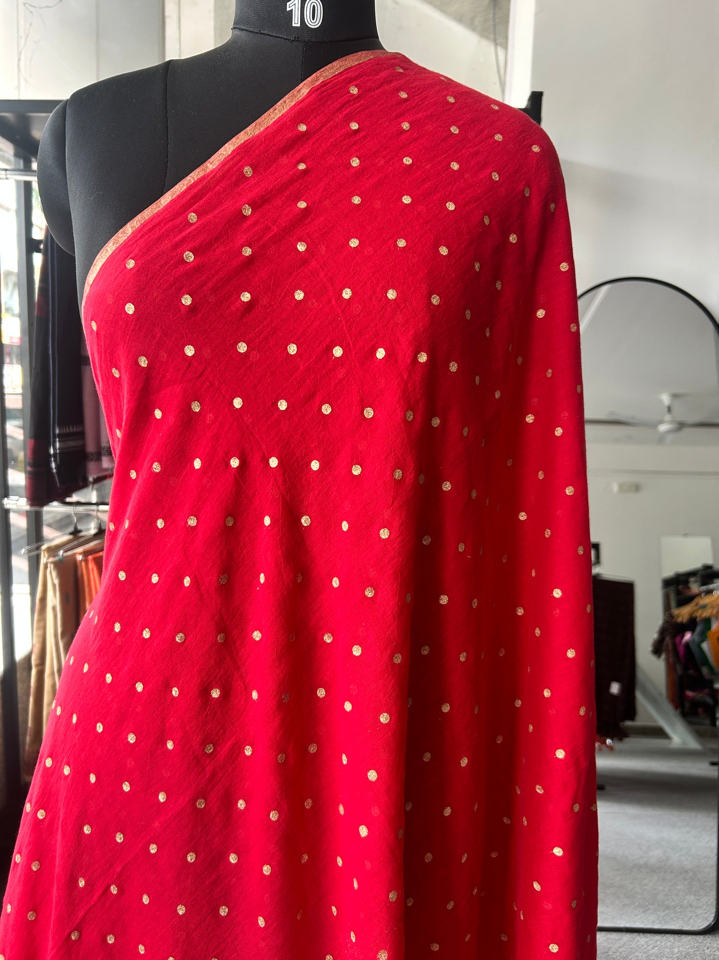 RED MUL SAREE