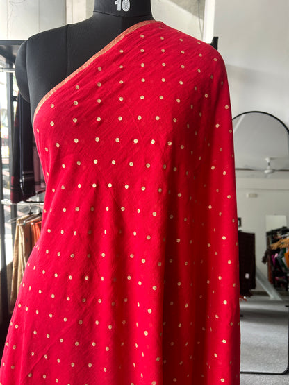 RED MUL SAREE