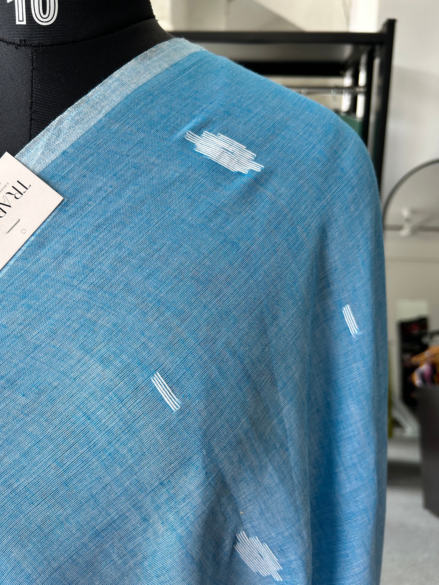 BLUE MUL JAMDANI SAREE