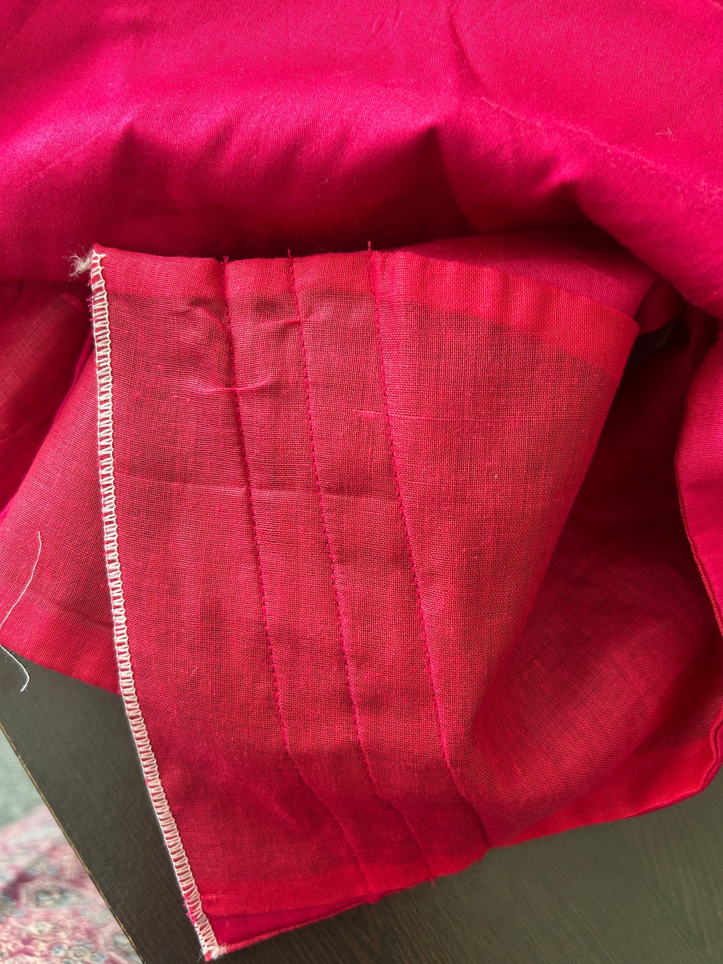 Pink boho embroidered blouse
