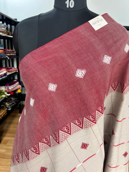 BROWN DHANIAKHALI SAREE