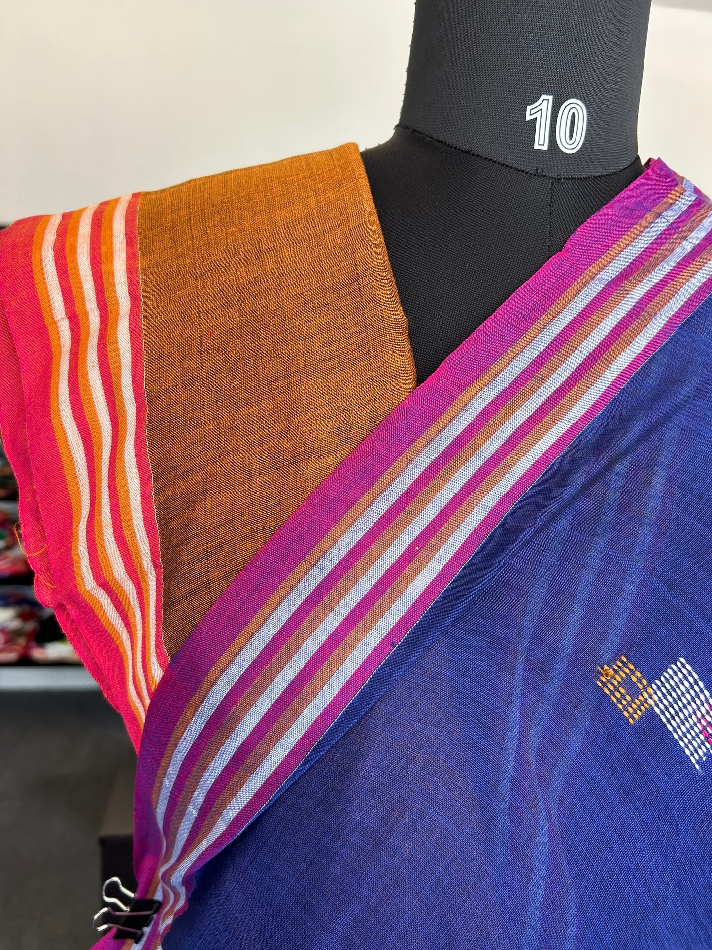 BLUE JAMDANI SAREE