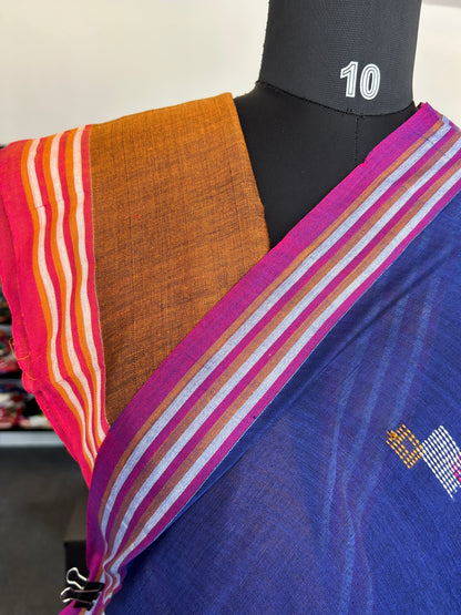 BLUE JAMDANI SAREE