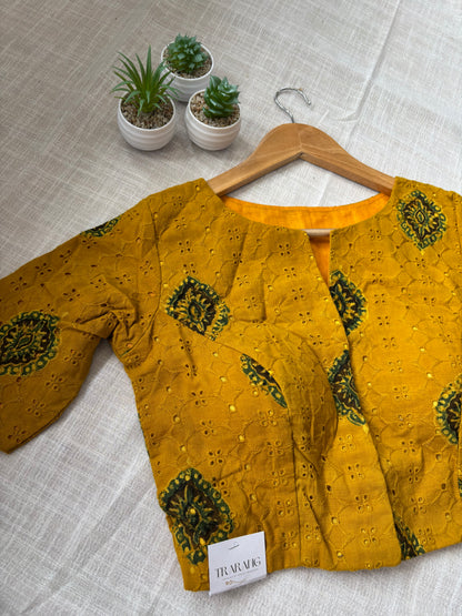 YELLOW HAKOBA BLOUSE