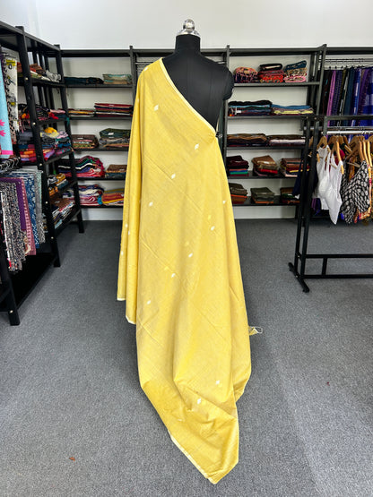 YELLOW JAMDANI SAREE
