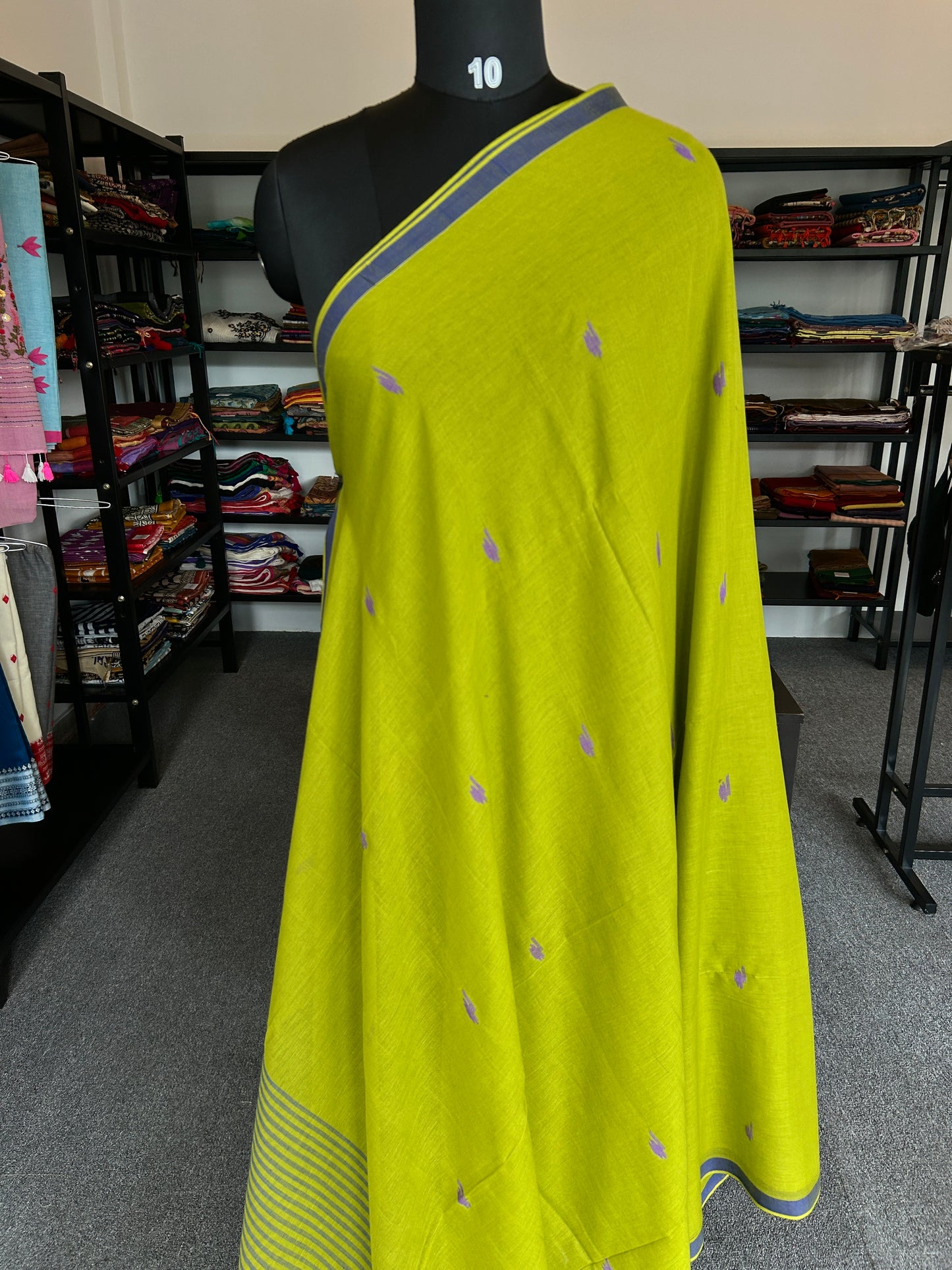 GREEN JAMDANI SAREE
