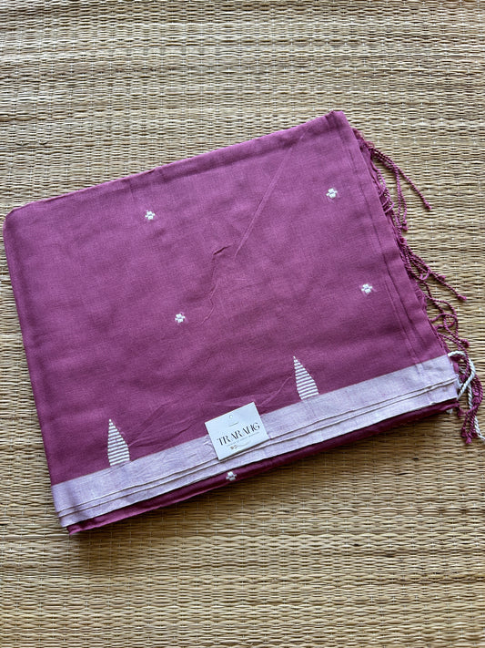 PINK MUL JAMDANI SAREE