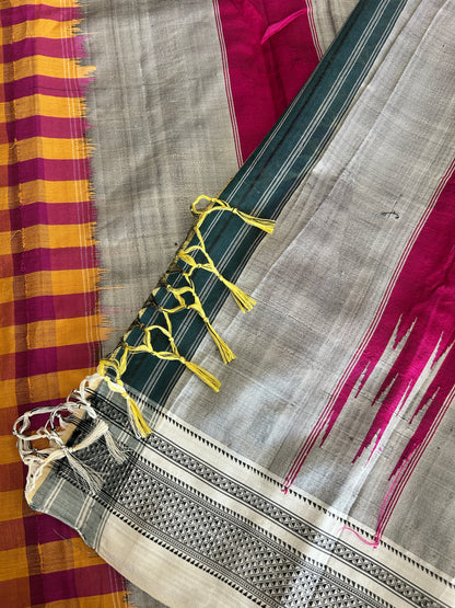 CHECKS HANDLOOM ILKAL SAREE