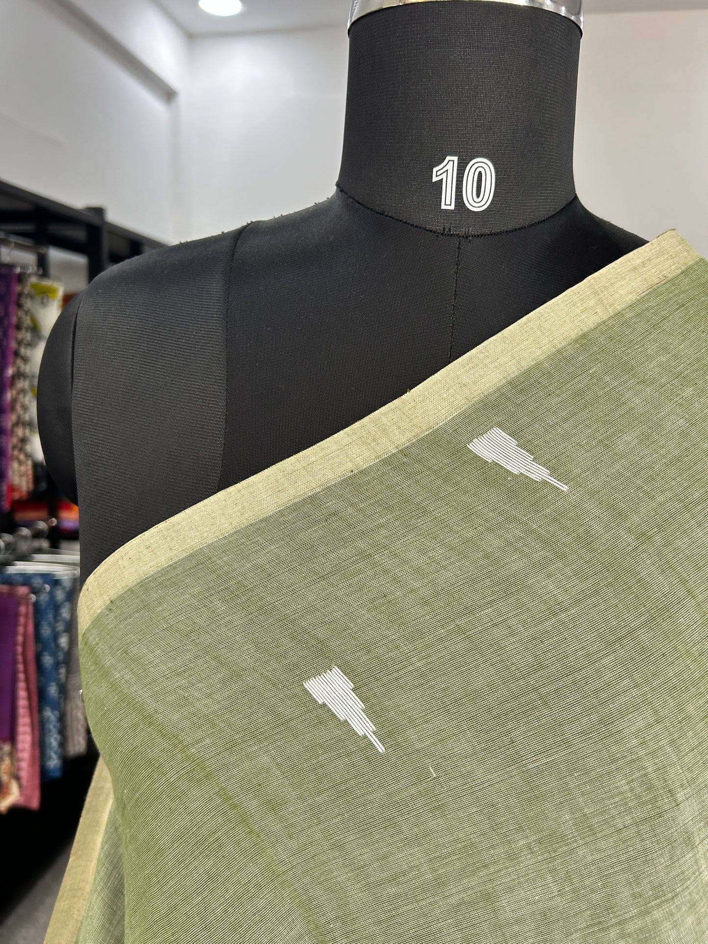 GREEN JAMDANI SAREE