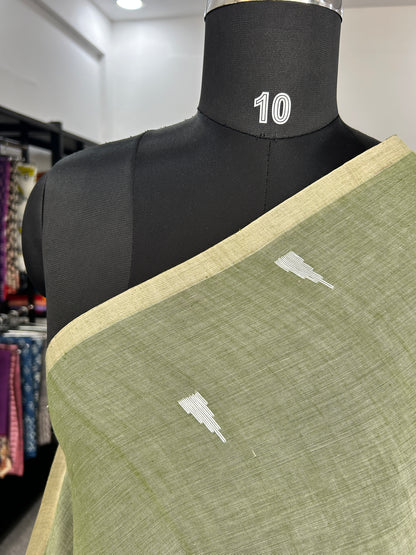 GREEN JAMDANI SAREE