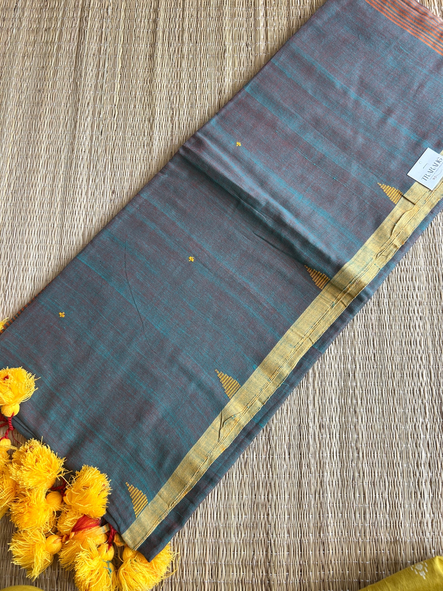 GREEN JAMDANI SAREE