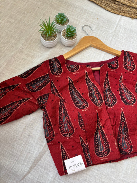 MARRON HAKOBA BLOUSE