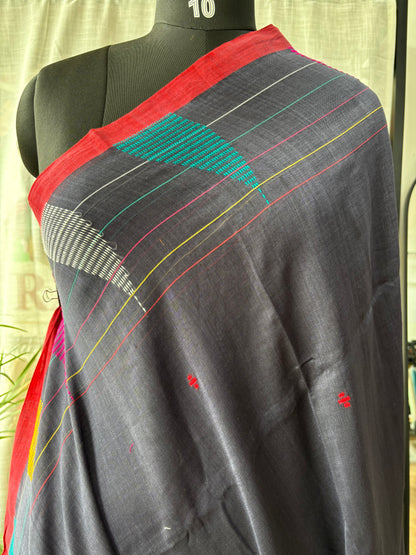 DARK BLUE JAMDANI SAREE