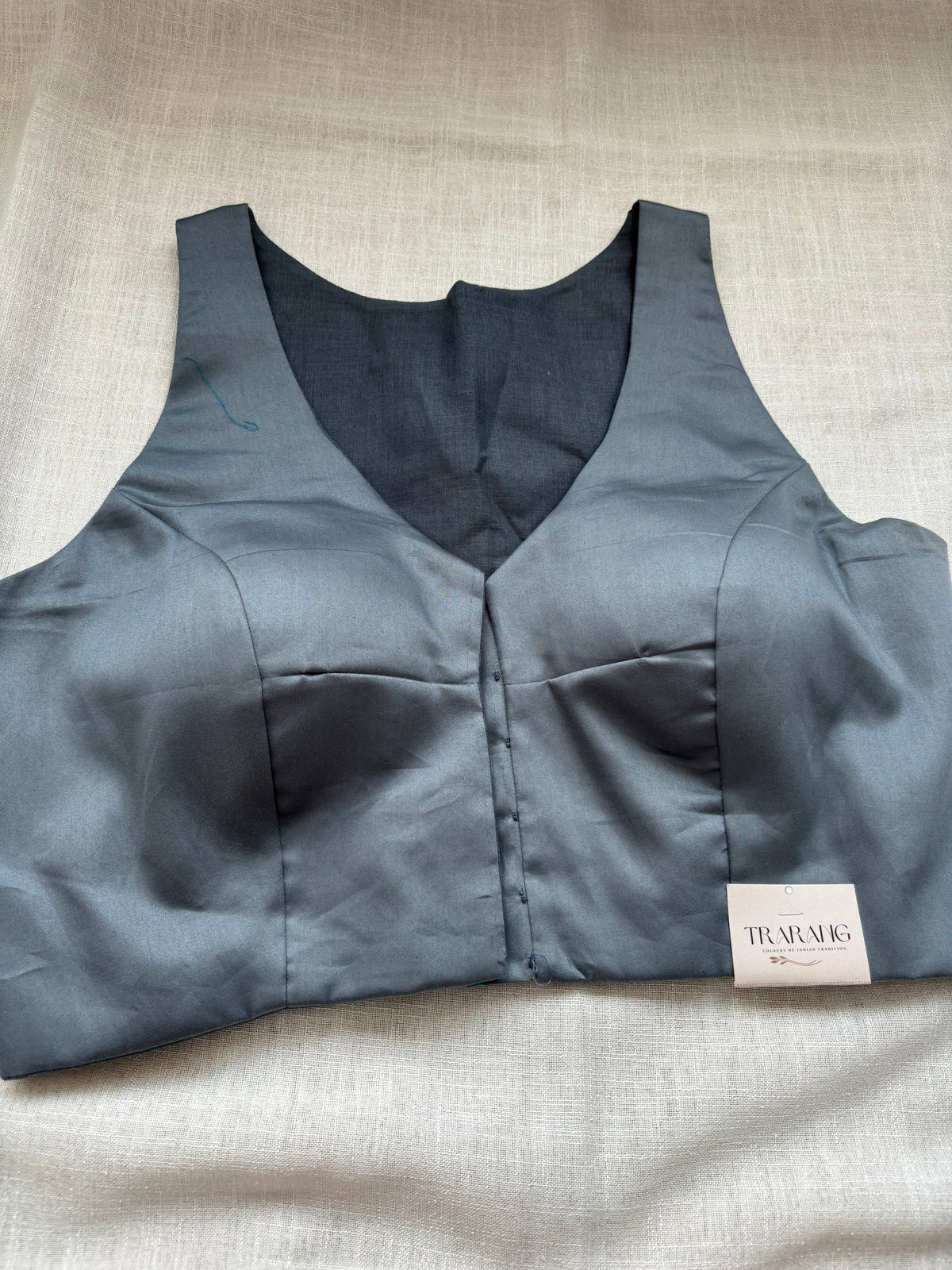 GREY COTTON BLOUSE
