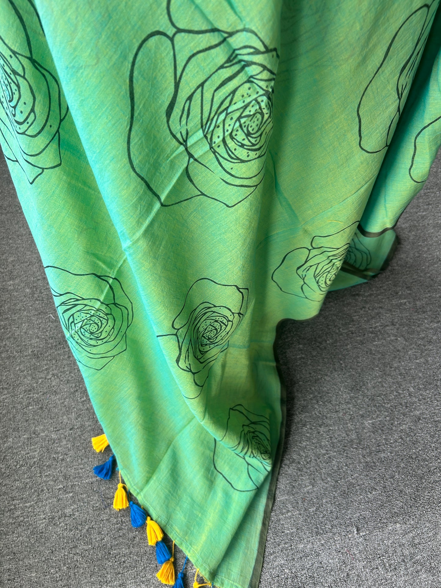 GREEN MUL SAREE