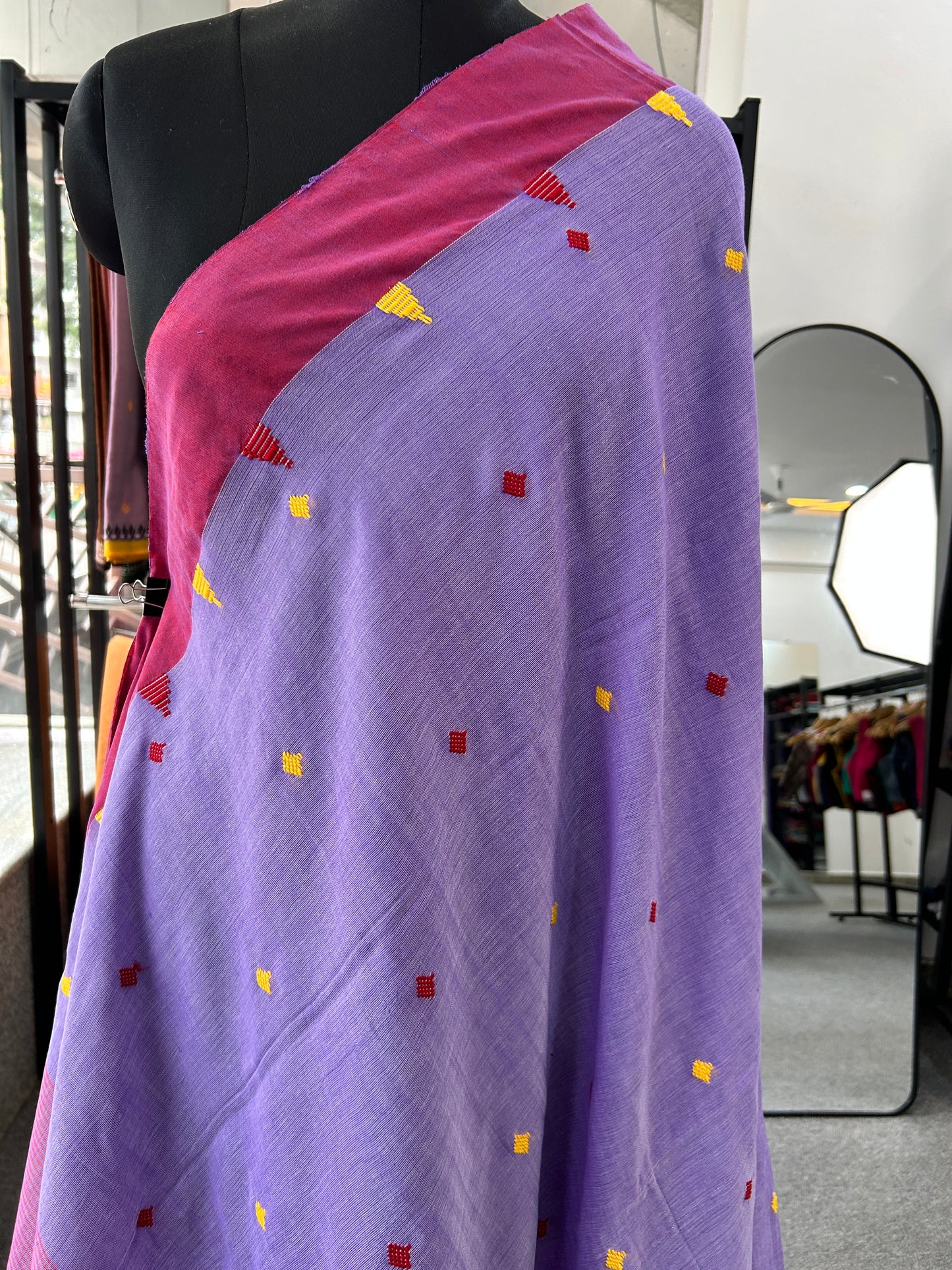 LAVENDER JAMDANI SAREE