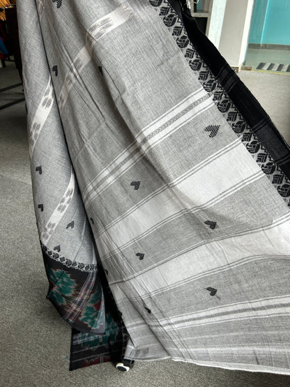 GREY DHANIAKHALI SAREE