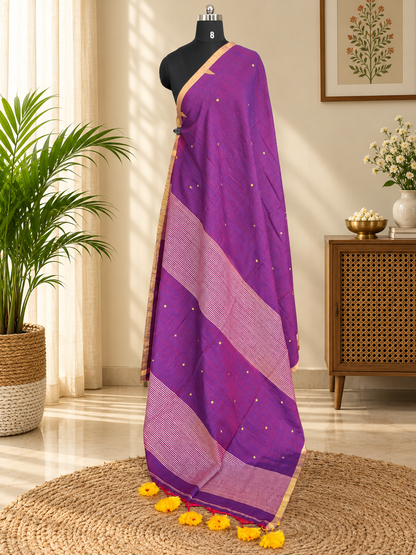 PURPLE JAMDANI SAREE