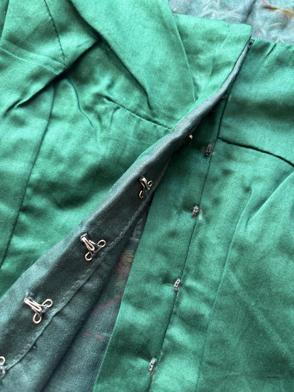 Green Embroidered blouse