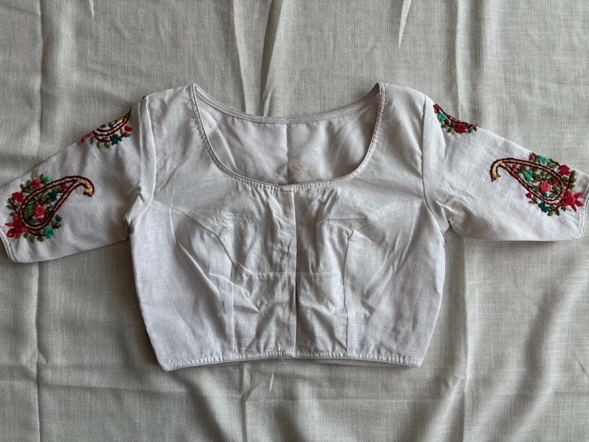 White Embroidered blouse