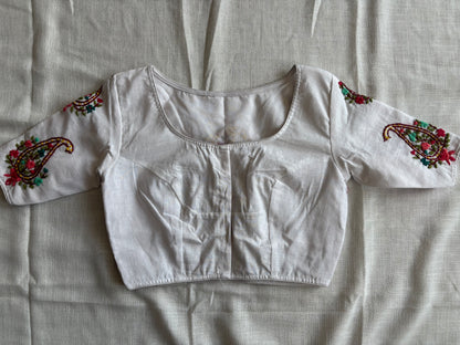 White Embroidered blouse
