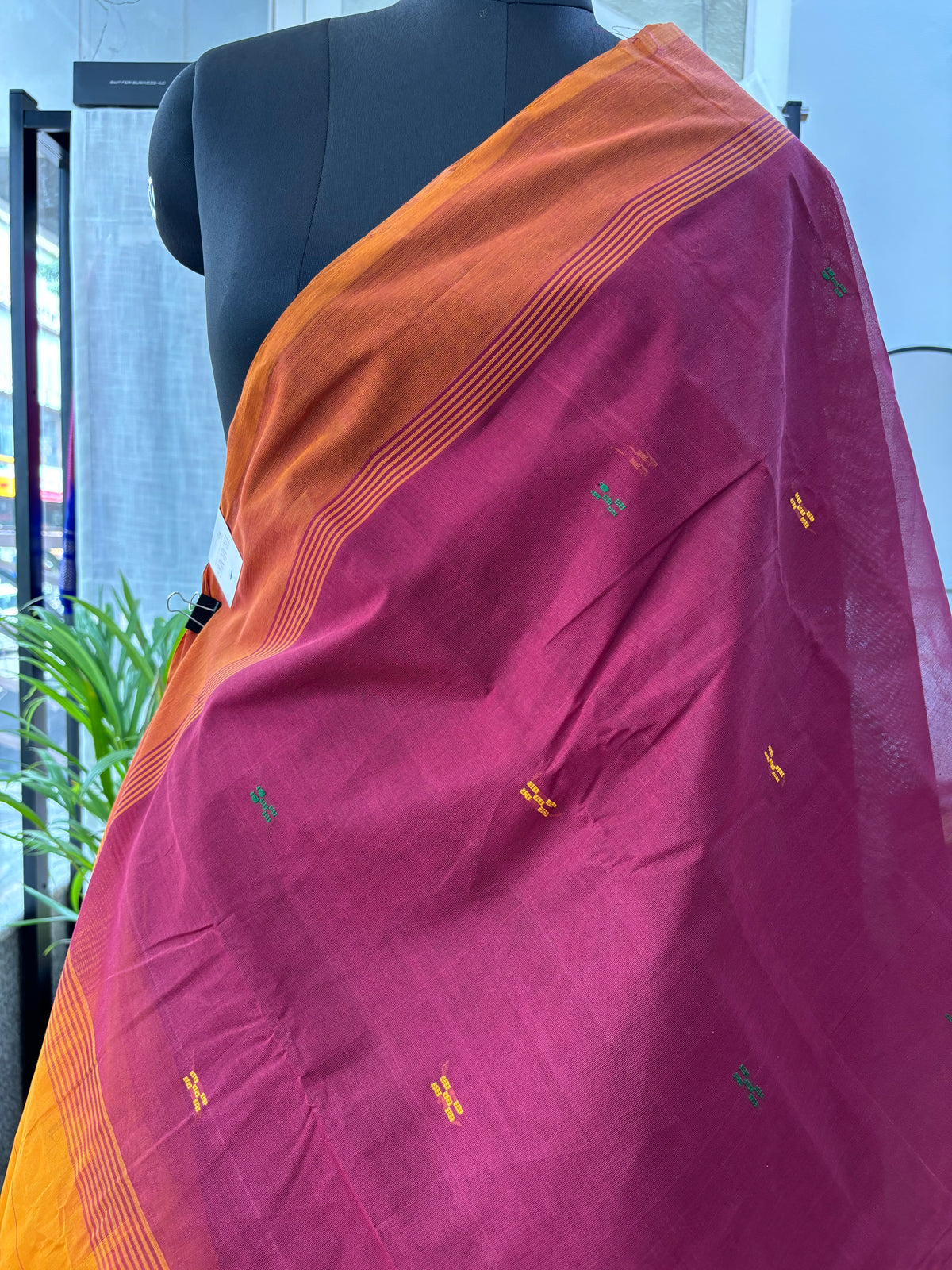MAROON NEGAMAM COTTON