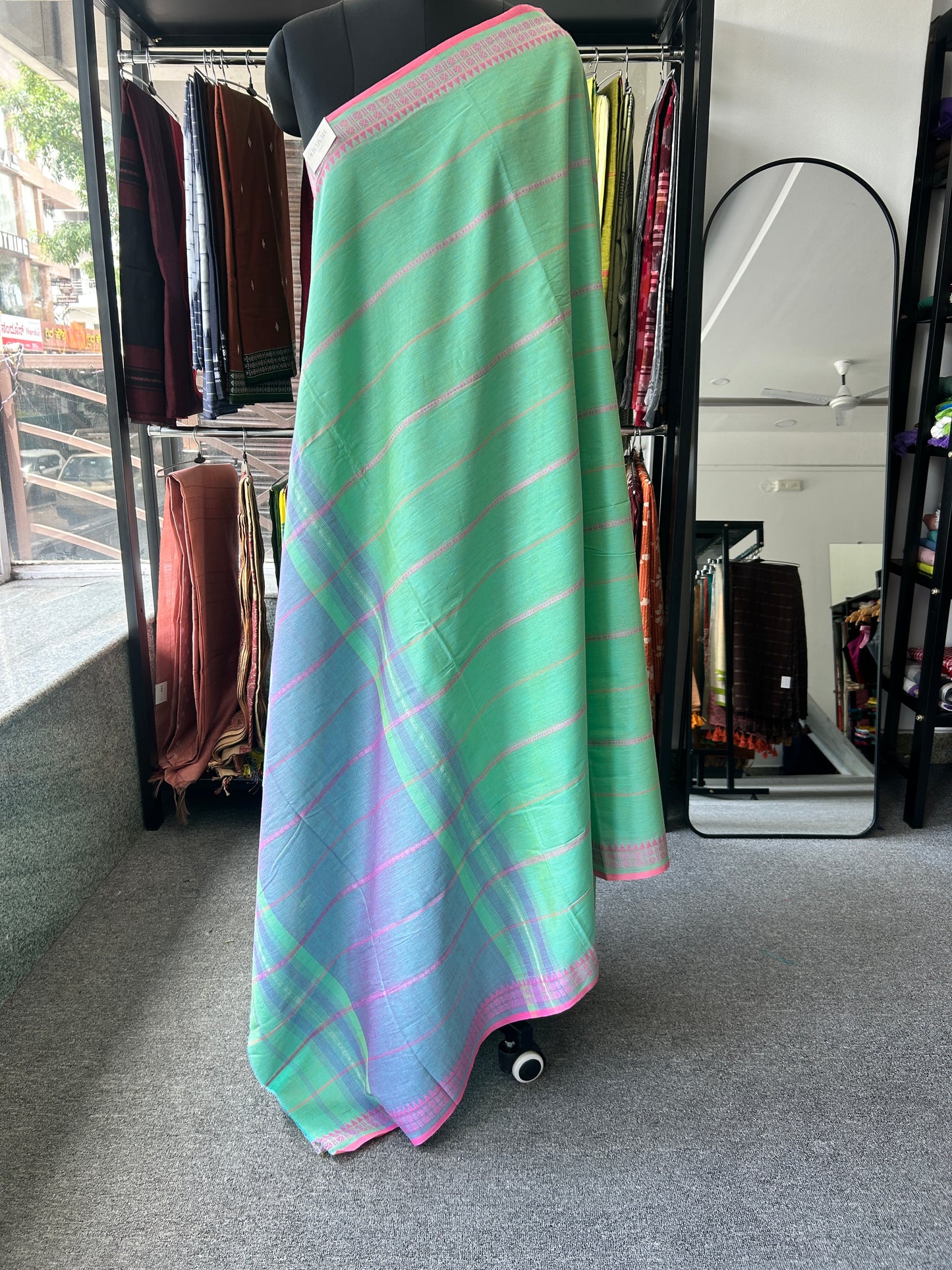 GREEN DHANIAKHALI SAREE