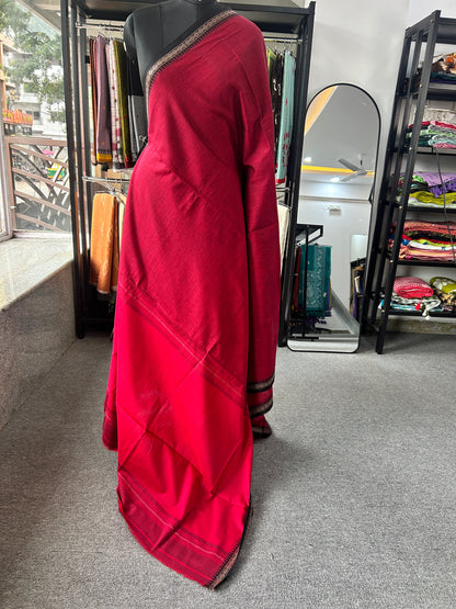 MARRON DHANIAKHALI SAREE
