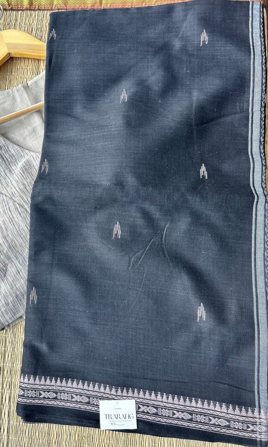 BLACK DHANIAKHALI SAREE