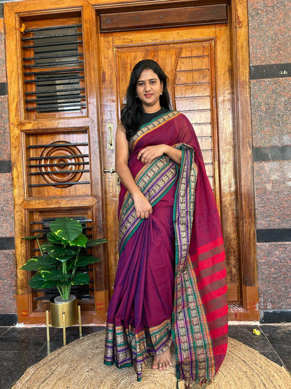 Pink NARAYANPET SAREE