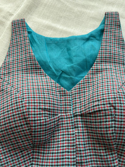 Blue cotton blouse