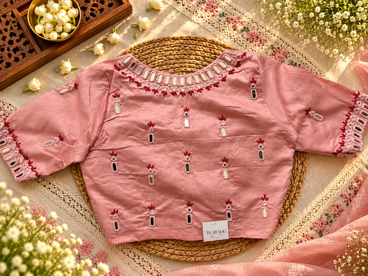 Light Pink Embroidered blouse