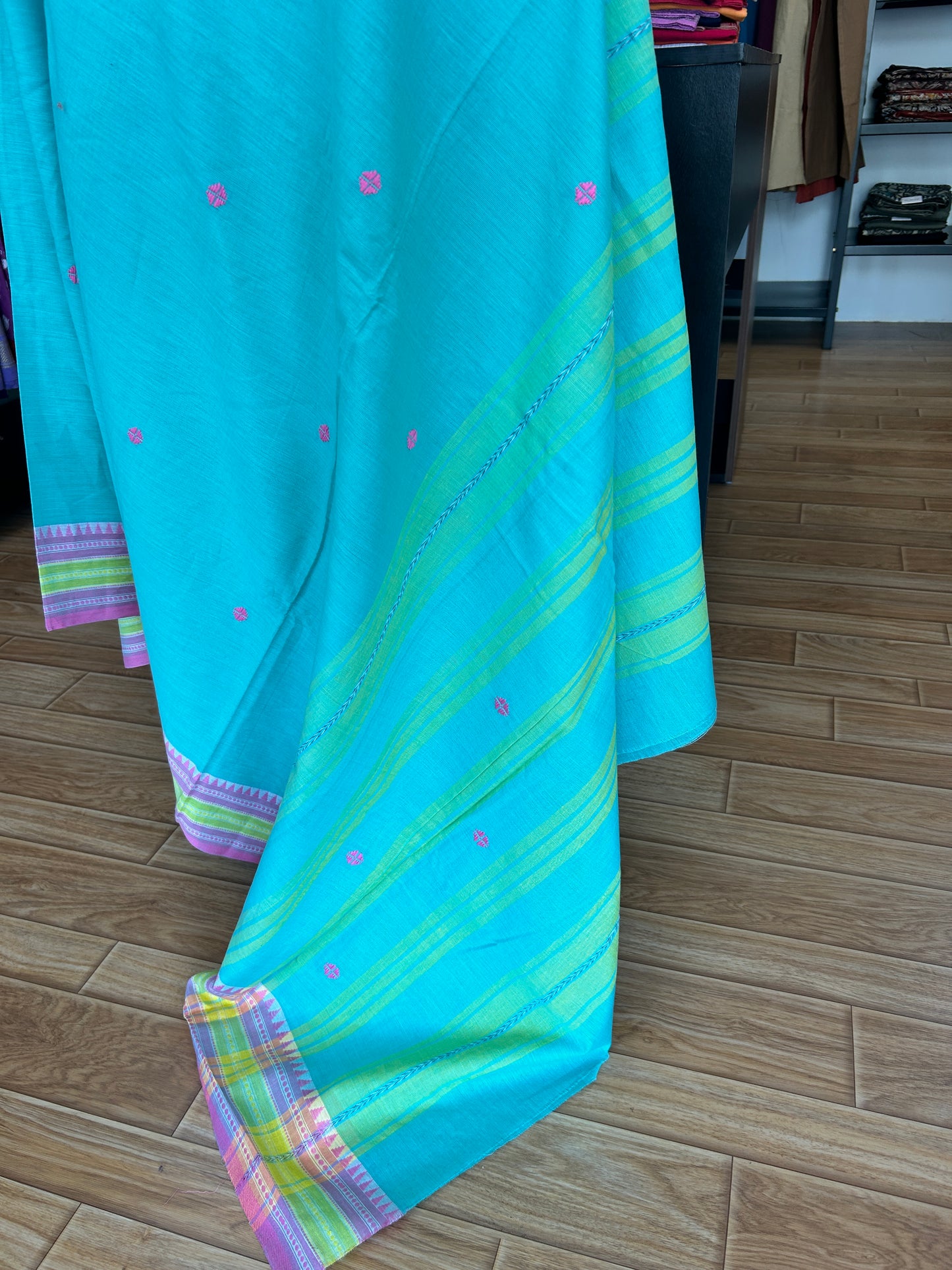 GREEN DHANIAKHALI SAREE