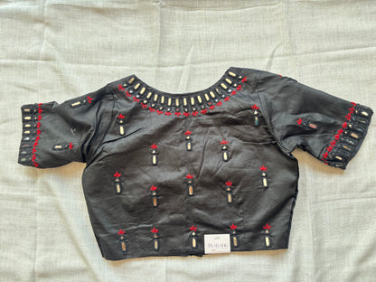 Black Embroidered blouse