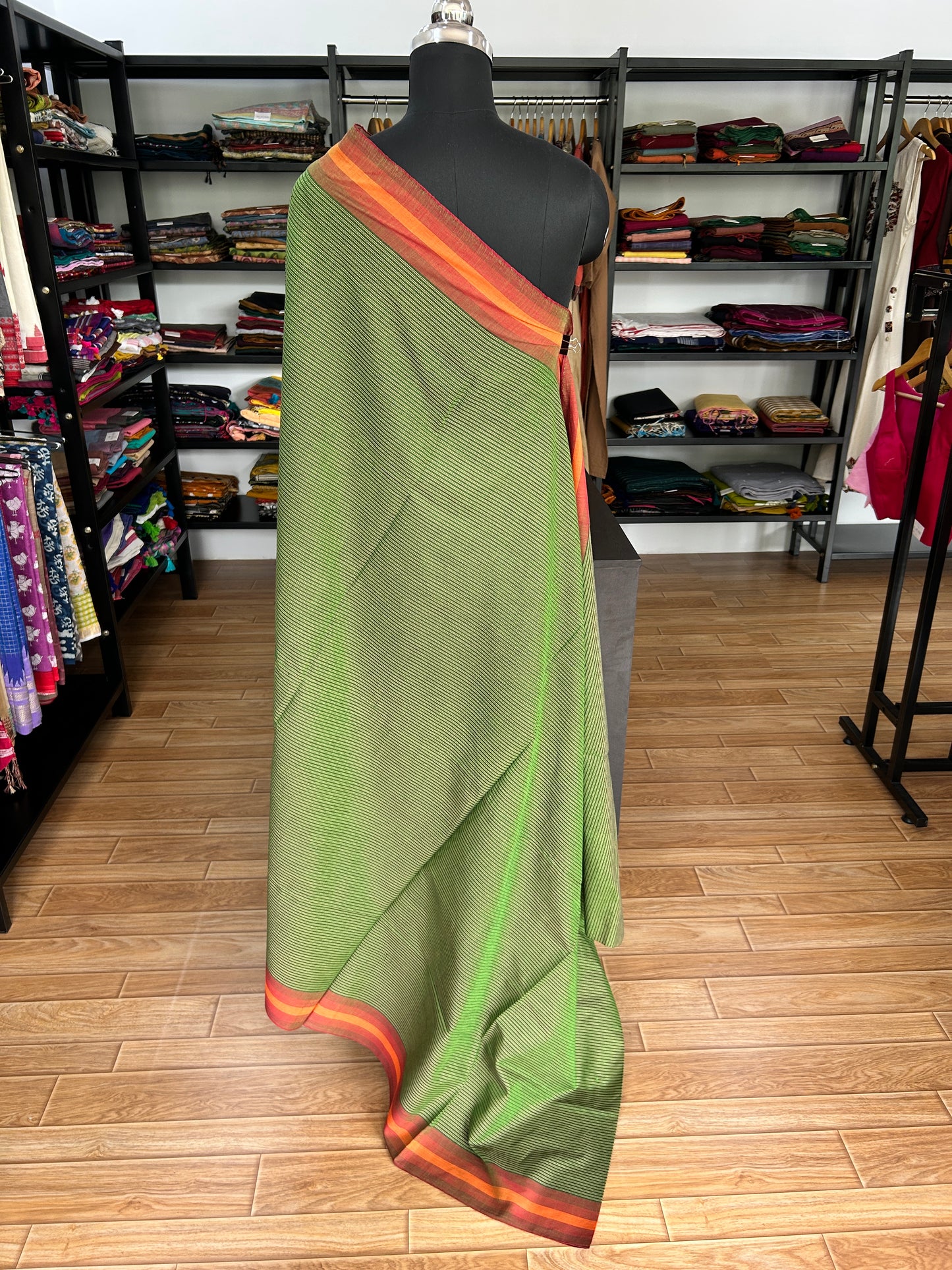 GREEN DHANIAKHALI SAREE